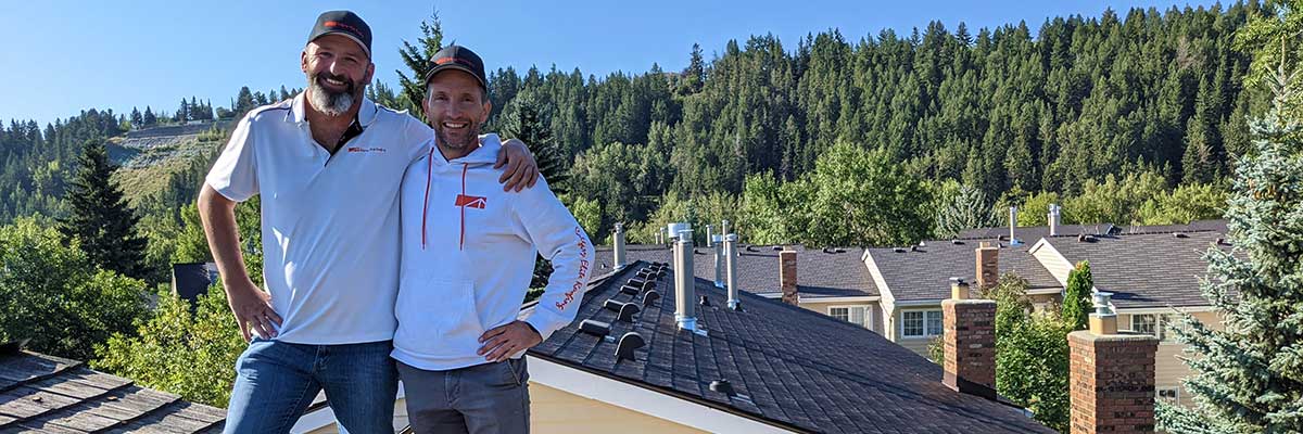 Calgary Elite Roofing Partners posing